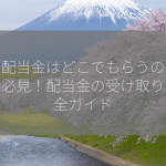 株の配当金はどこでもらうの？投資家必見！配当金の受け取り方完全ガイド